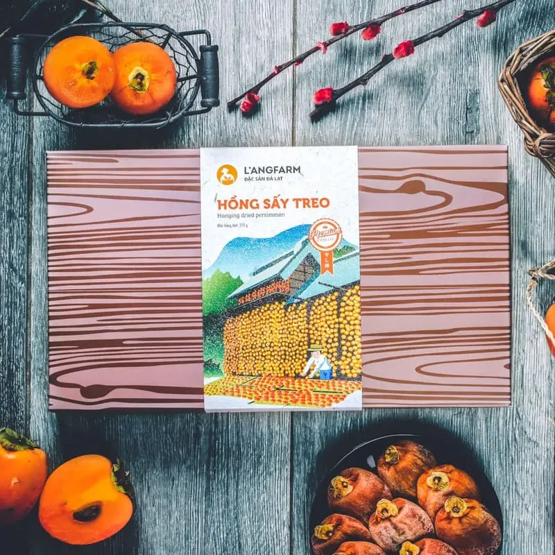 Hồng treo gi&oacute; Đ&agrave; Lạt: Thức qu&agrave; đặc sản đầy ho&agrave;i niệm về xứ mộng mơ 5