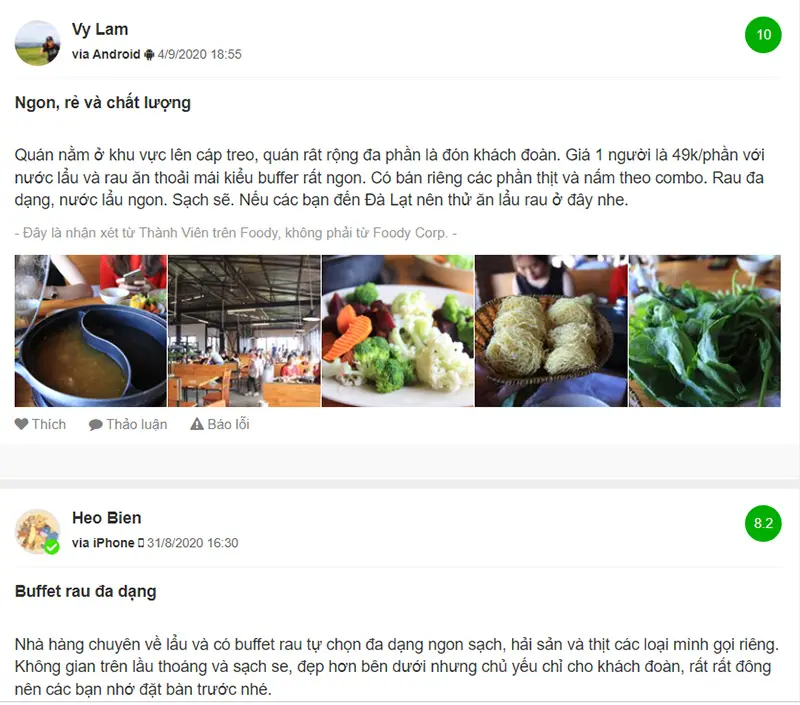 List c&aacute;c qu&aacute;n buffet ở Đ&agrave; Lạt si&ecirc;u xịn bạn c&oacute; thể gh&eacute; đến 4