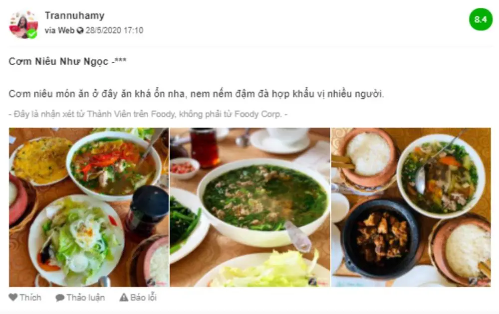 Qu&aacute;n cơm ni&ecirc;u Như Ngọc &ndash; Tinh hoa của văn h&oacute;a ẩm thực Việt 13