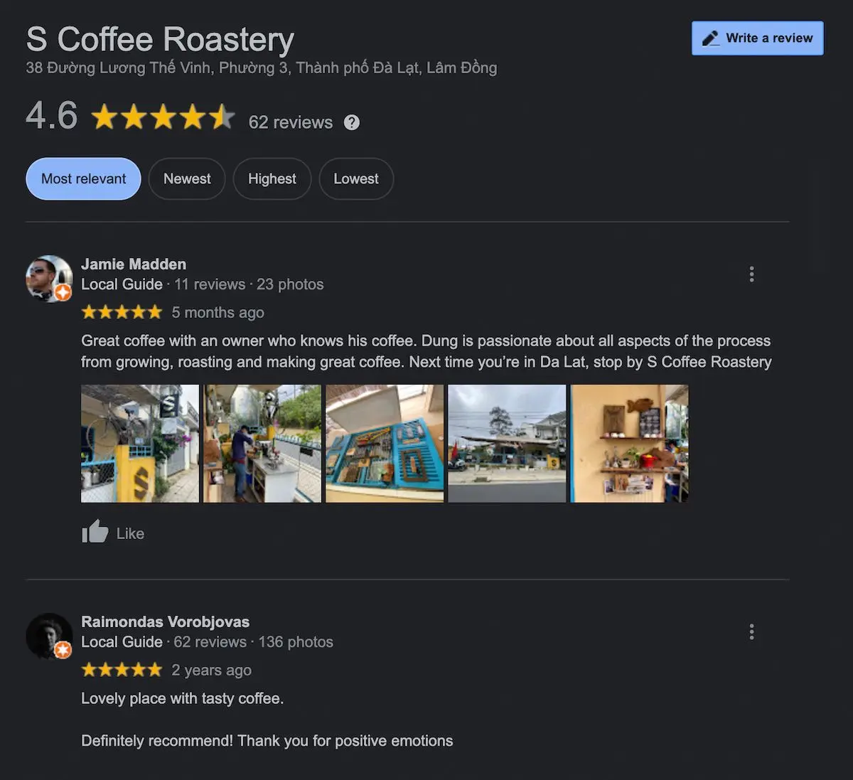 Thưởng thức c&agrave; ph&ecirc; rang xay b&igrave;nh d&acirc;n tại S Coffee Roastery 12