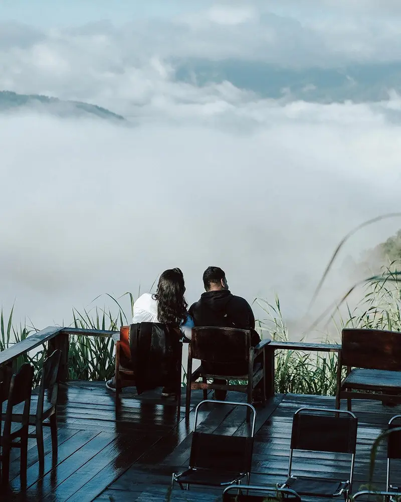 Tiệm c&agrave; ph&ecirc; Ho&agrave;ng H&ocirc;n Chiều, tọa độ săn m&acirc;y si&ecirc;u đỉnh của Đ&agrave; Lạt 6