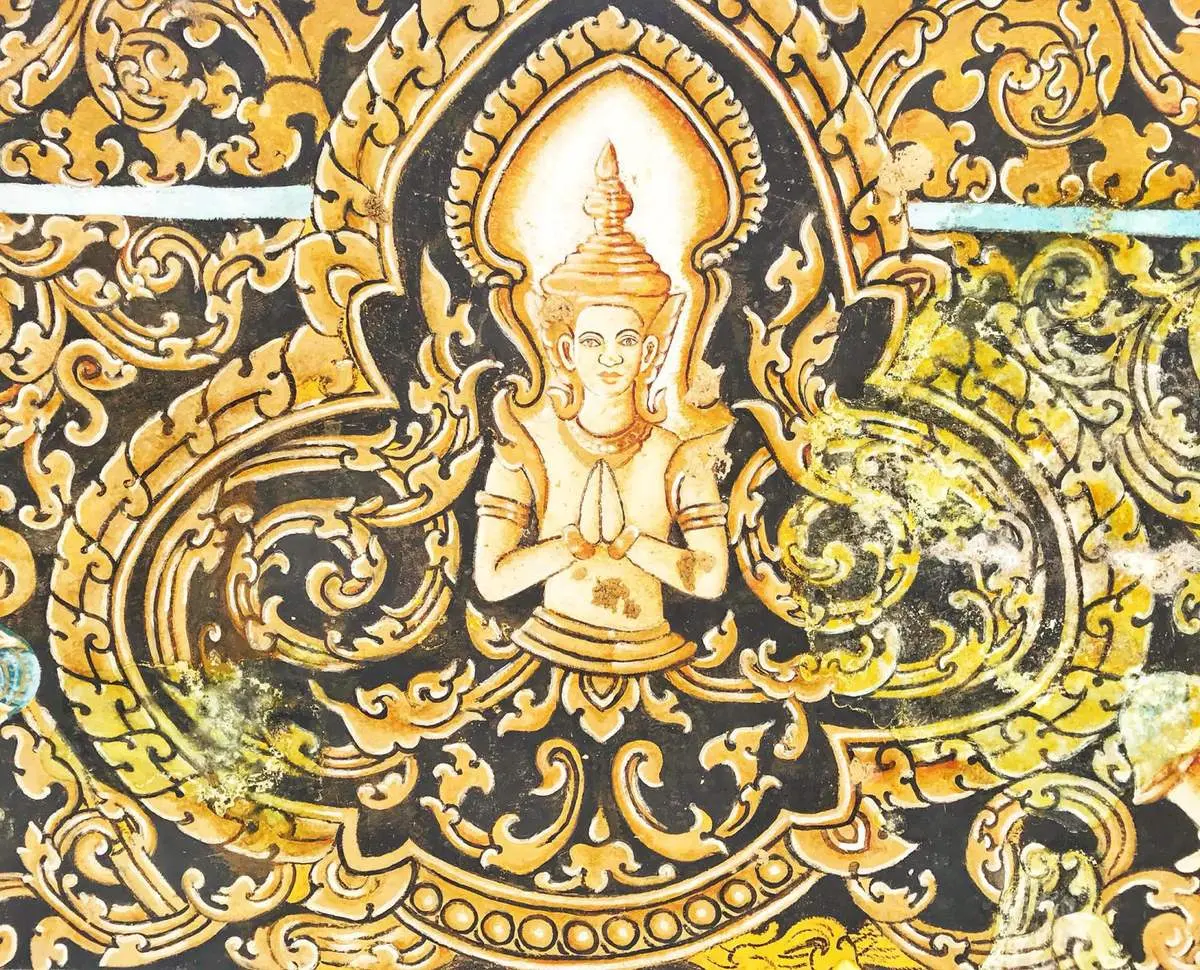 Ch&ugrave;a Tual Prasat (Cổng trời Khmer Koh Kas), c&aacute;nh cổng nhuốm m&agrave;u thời gian 9