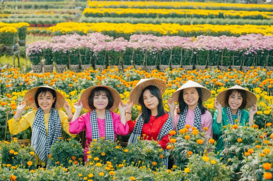 Kh&aacute;m ph&aacute; l&agrave;ng hoa An Thạnh rực rỡ sắc m&agrave;u của xứ An Giang 7