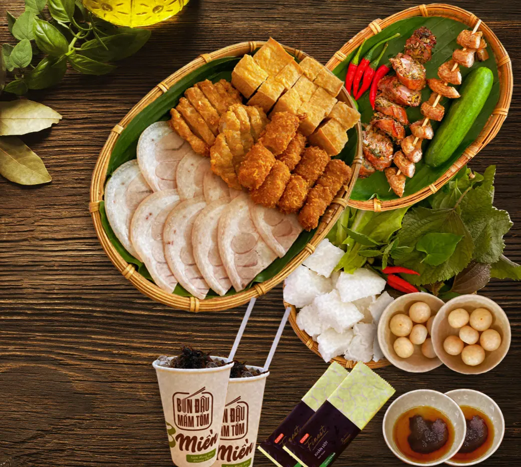 B&uacute;n đậu mắm t&ocirc;m 3 Miền, thưởng thức đặc sản Bắc Bộ giữa v&ugrave;ng s&ocirc;ng nước 7