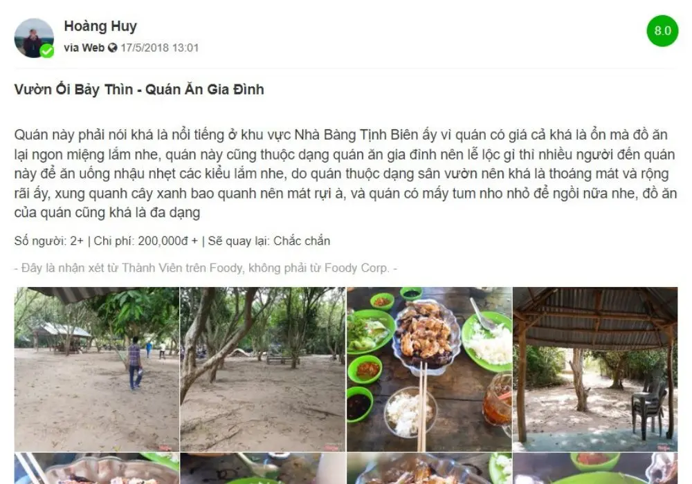 Dừng ch&acirc;n tại Vườn ổi Bảy Th&igrave;n thưởng thức m&oacute;n ăn d&acirc;n d&atilde; 6