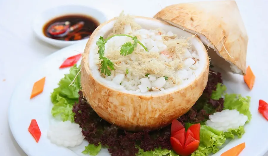 Thưởng thức cơm dừa Bến Tre, món ăn dân dã với hương vị ngon mê ly 2