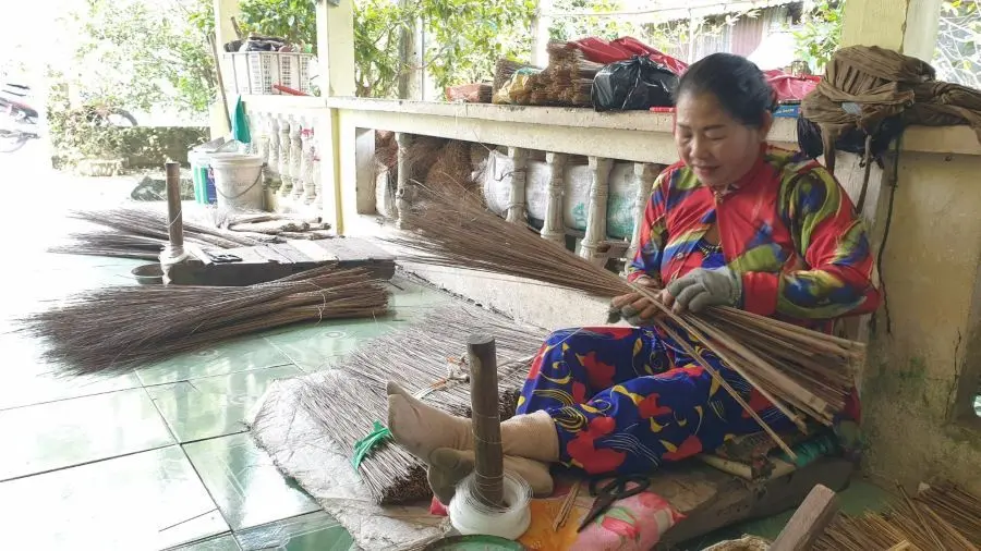 Làng nghề chổi bó Mỹ An, giữ trọn nét đẹp hồn quê 2