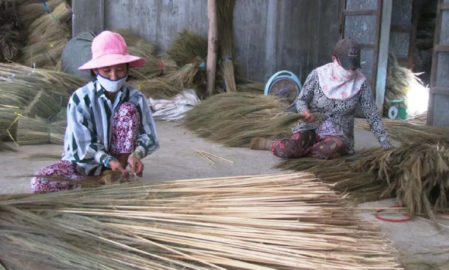 Làng nghề chổi bó Mỹ An, giữ trọn nét đẹp hồn quê 3