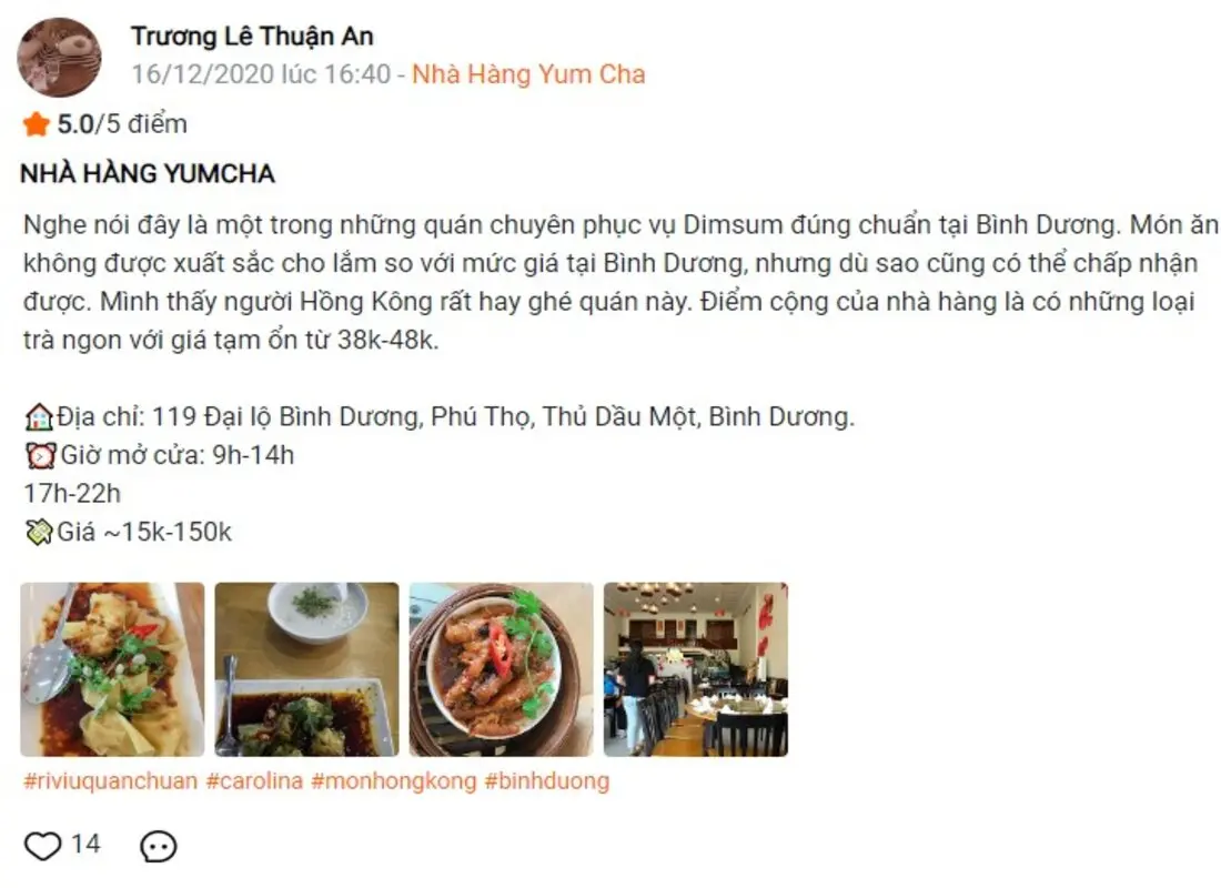 Nh&agrave; h&agrave;ng Yum Cha &ndash; Thi&ecirc;n đường m&oacute;n Trung Hoa tại B&igrave;nh Dương 11