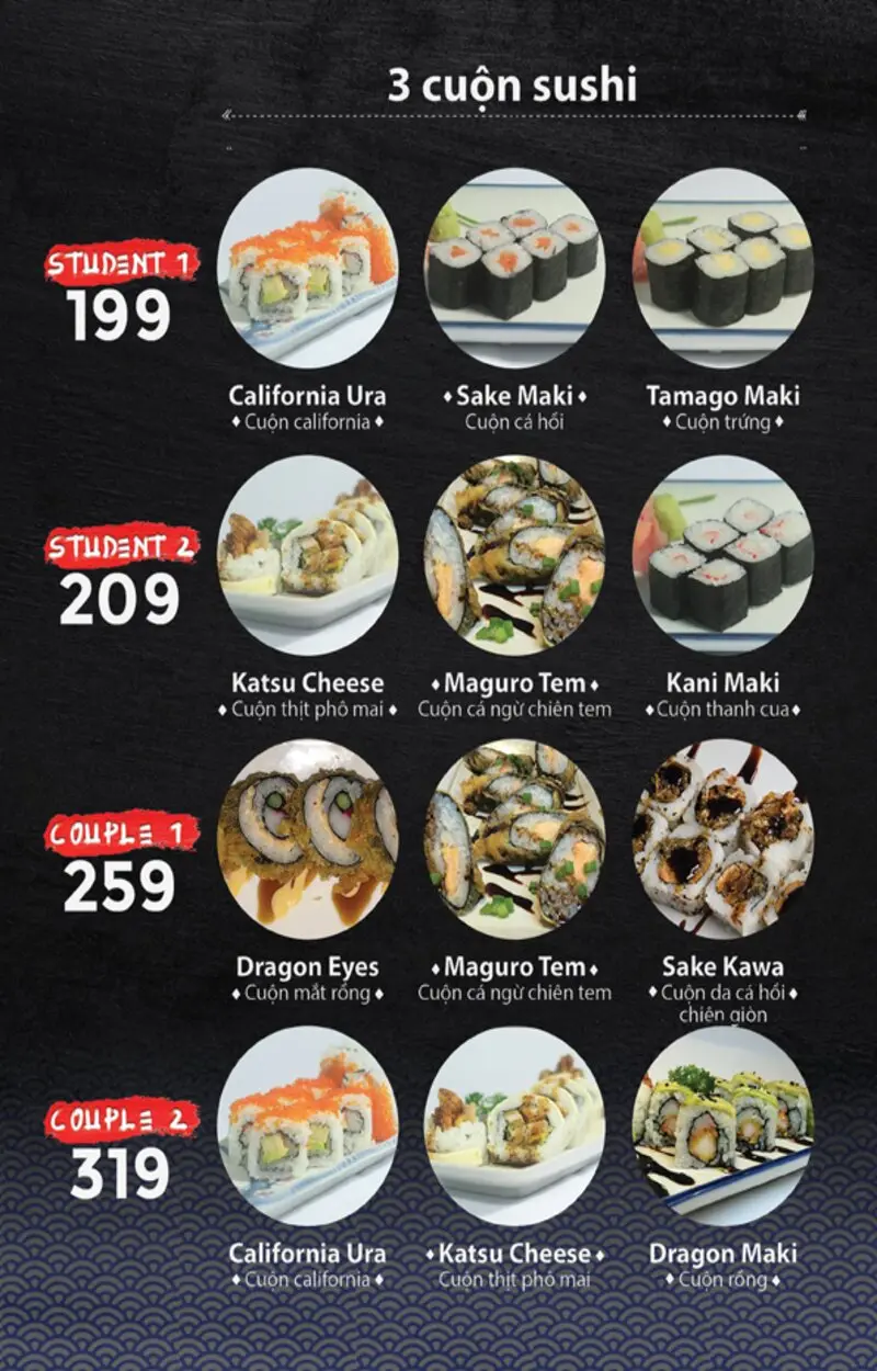 Sóc Sushi, một trong những quán ngon Bình Dương thuộc phong cách Nhật Bản 4