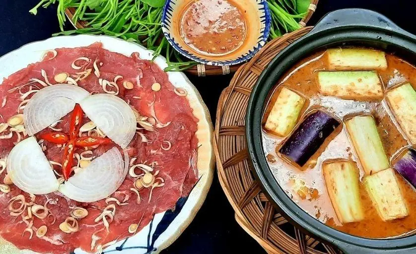 Thưởng thức B&ograve; nh&uacute;ng mắm ruốc, đặc sản trứ danh ngon đậm đ&agrave; 2