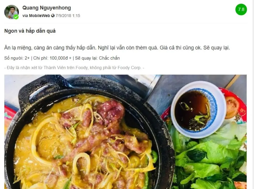 Đậm đ&agrave; m&oacute;n b&ograve; nh&uacute;ng me C&agrave; Te qu&aacute;n 6