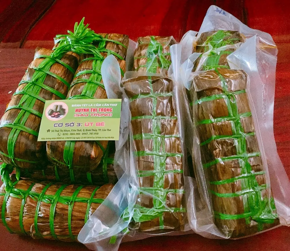 B&aacute;nh t&eacute;t l&aacute; cẩm Cần Thơ - M&oacute;n đặc sản thơm ngon kh&ocirc;ng thể bỏ lỡ 5