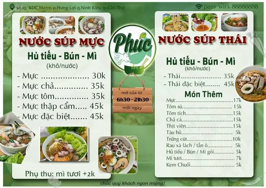 H&eacute; lộ qu&aacute;n Hủ tiếu mực Ph&uacute;c ăn l&agrave; ghiền ở Cần Thơ 5
