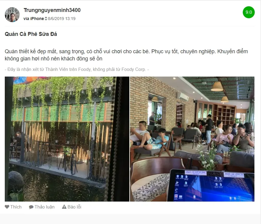 Lưu gấp Qu&aacute;n C&agrave; Ph&ecirc; Sữa Đ&aacute; ở Cần Thơ chụp ảnh căng đ&eacute;t 10
