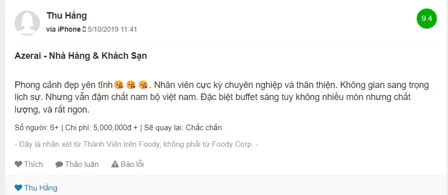 Một tho&aacute;ng b&igrave;nh y&ecirc;n tại nh&agrave; h&agrave;ng The Caf&eacute; Resort Azerai Cần Thơ 10