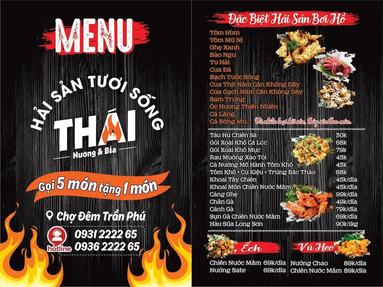 No n&ecirc; căng cả bụng với bữa hải sản thơm ngon tại Qu&aacute;n Th&aacute;i Nướng 5
