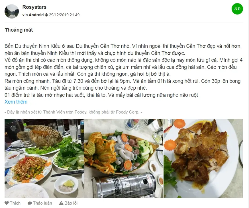 Thưởng thức ẩm thực đẳng cấp tr&ecirc;n du thuyền Cần Thơ 12