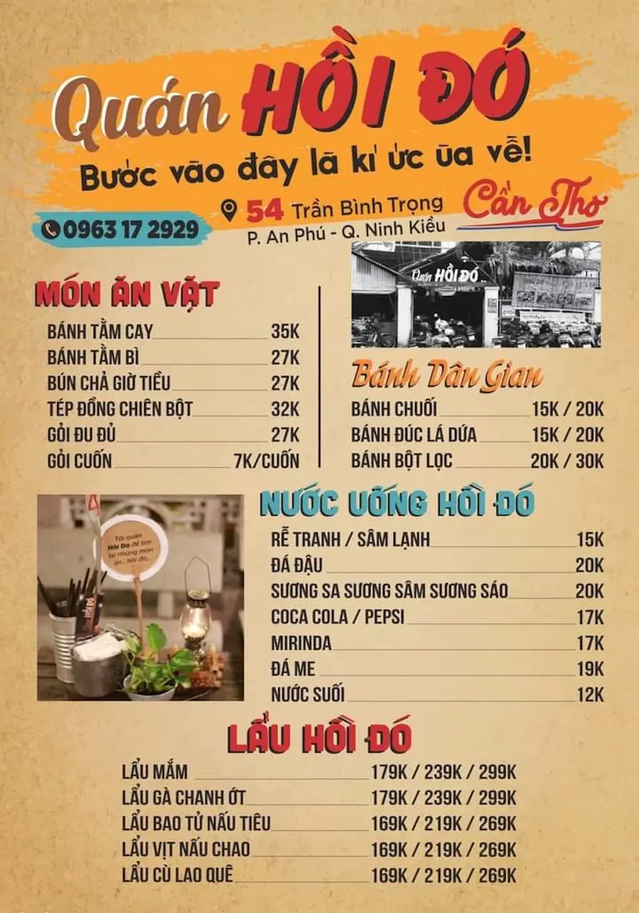 Tìm về những năm tháng ký ức cùng không gian Quán Hồi Đó Cần Thơ 5