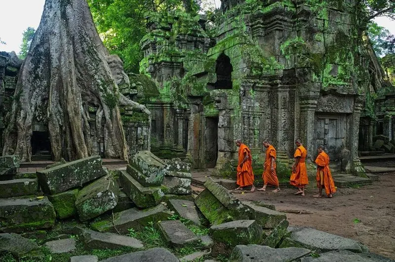 Đến Siem Reap đ&oacute;n b&igrave;nh minh &ecirc;m đềm giữa Campuchia 3
