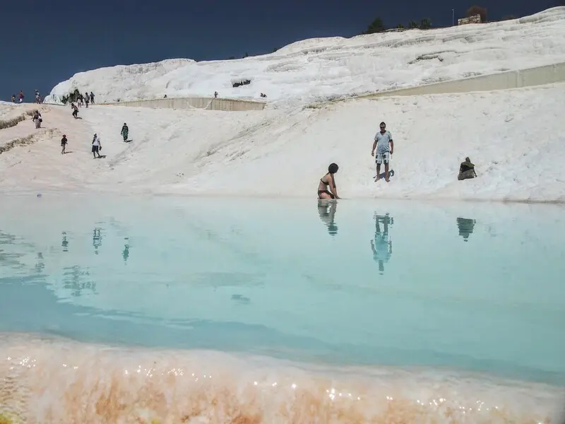 Pamukkale: Lâu đài bông bên vách đá trắng ở Thổ Nhĩ Kỳ 5