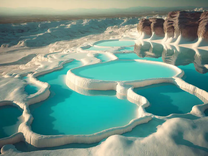 Pamukkale: Lâu đài bông bên vách đá trắng ở Thổ Nhĩ Kỳ 2