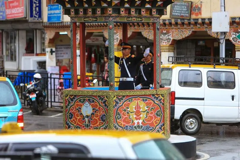 Review Thimphu thủ đ&ocirc; Bhutan b&igrave;nh y&ecirc;n kh&ocirc;ng c&oacute; đ&egrave;n giao th&ocirc;ng 5