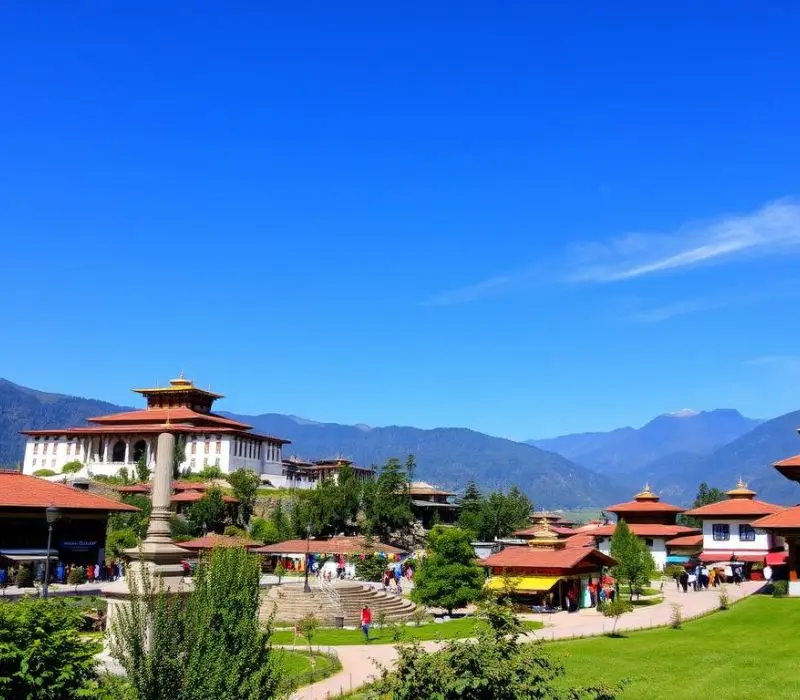 Review Thimphu thủ đô Bhutan bình yên không có đèn giao thông