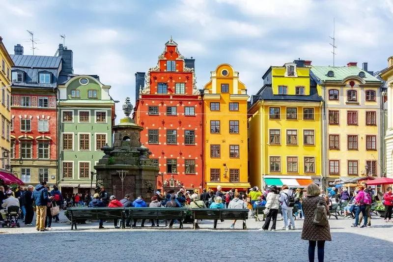 Gamla Stan phố cổ của di sản trong l&ograve;ng Stockholm Thụy Điển 4