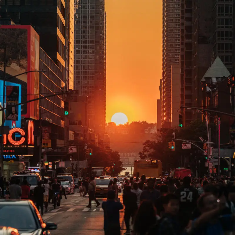 Chi&ecirc;m ngưỡng sự kiện ho&agrave;ng h&ocirc;n Manhattanhenge đẹp tuyệt sắc 6