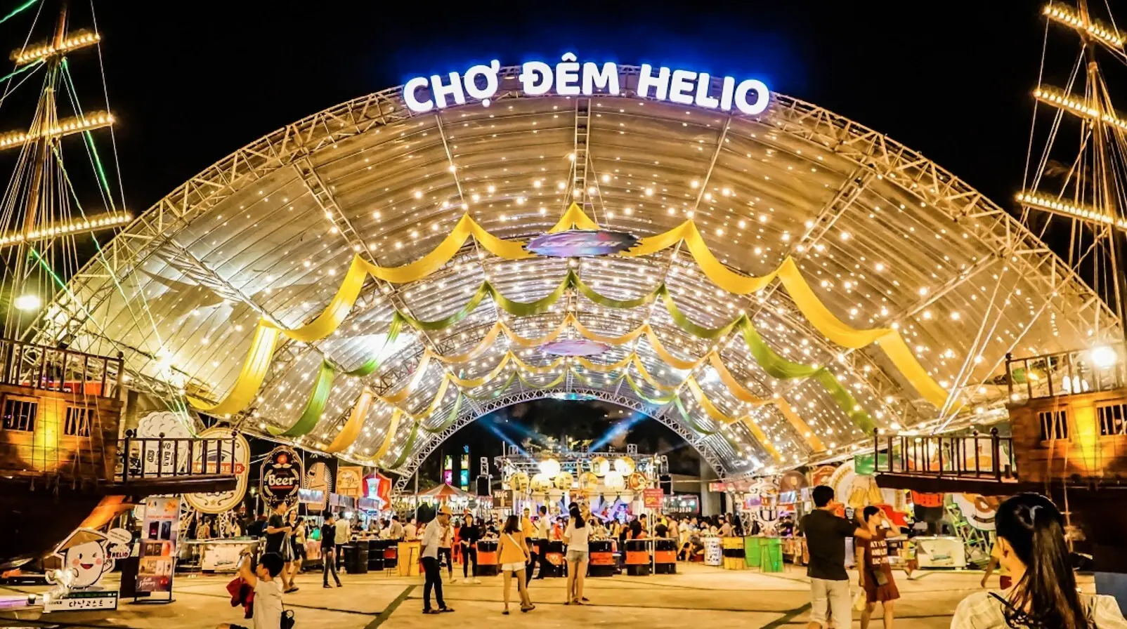 Oanh tạc chợ đêm Helio Đà Nẵng - Tổ hợp mua sắm, ẩm thực về đêm lớn nhất Đà Nẵng