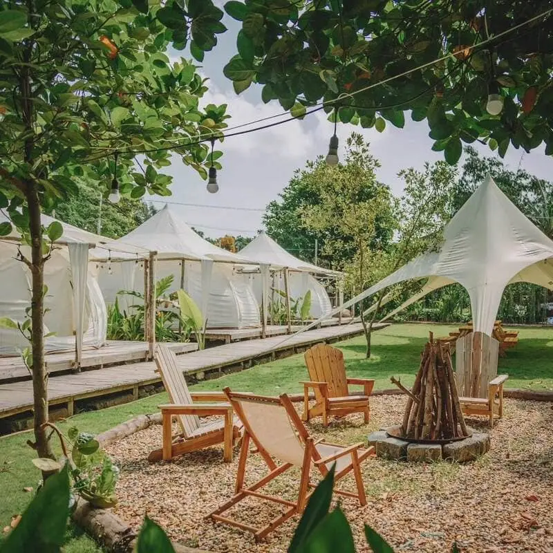Đắm ch&igrave;m tại Lạc Glamping với kh&ocirc;ng gian xanh mướt dịu d&agrave;ng 4