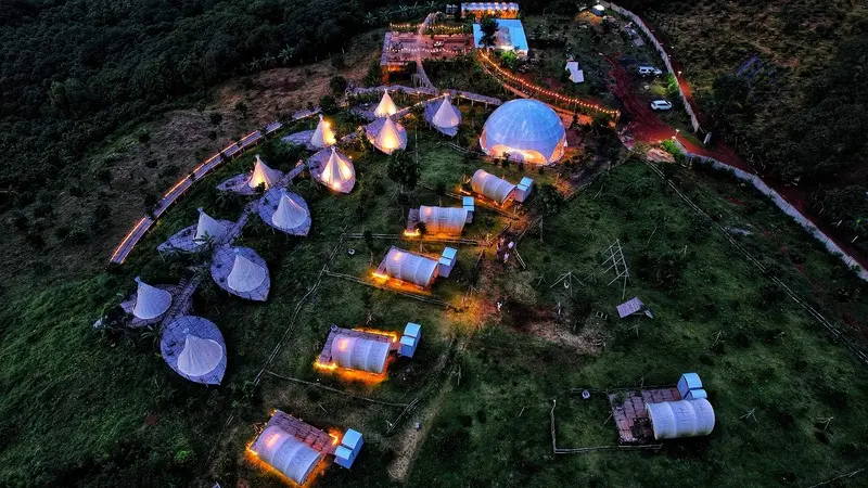 Review khu cắm trại Panorama Glamping cực chill b&ecirc;n hồ Trị An 5