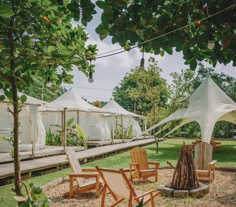 Đắm chìm tại Lạc Glamping với không gian xanh mướt dịu dàng