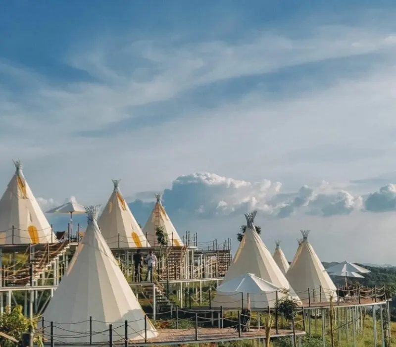 Review khu cắm trại Panorama Glamping cực chill bên hồ Trị An