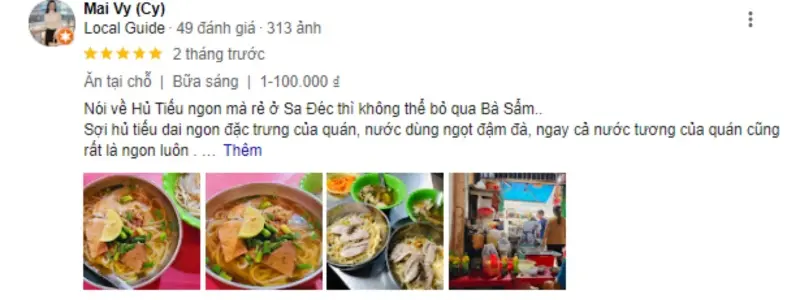 Gh&eacute; qu&aacute;n b&agrave; Sẩm thưởng thức hủ tiếu chỉ với 10.000 VND tại Sa Đ&eacute;c 12