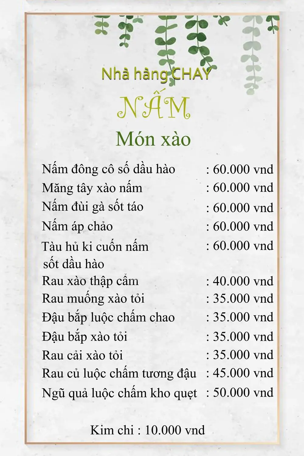 Nấm Restaurant, tinh hoa ẩm thực chay giữa l&ograve;ng phố n&uacute;i Pleiku 10