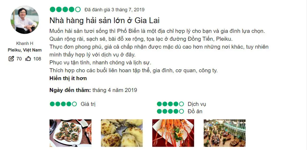 Nh&agrave; h&agrave;ng Phố Biển Gia Lai, điểm đến d&agrave;nh cho t&iacute;n đồ m&ecirc; hải sản 15