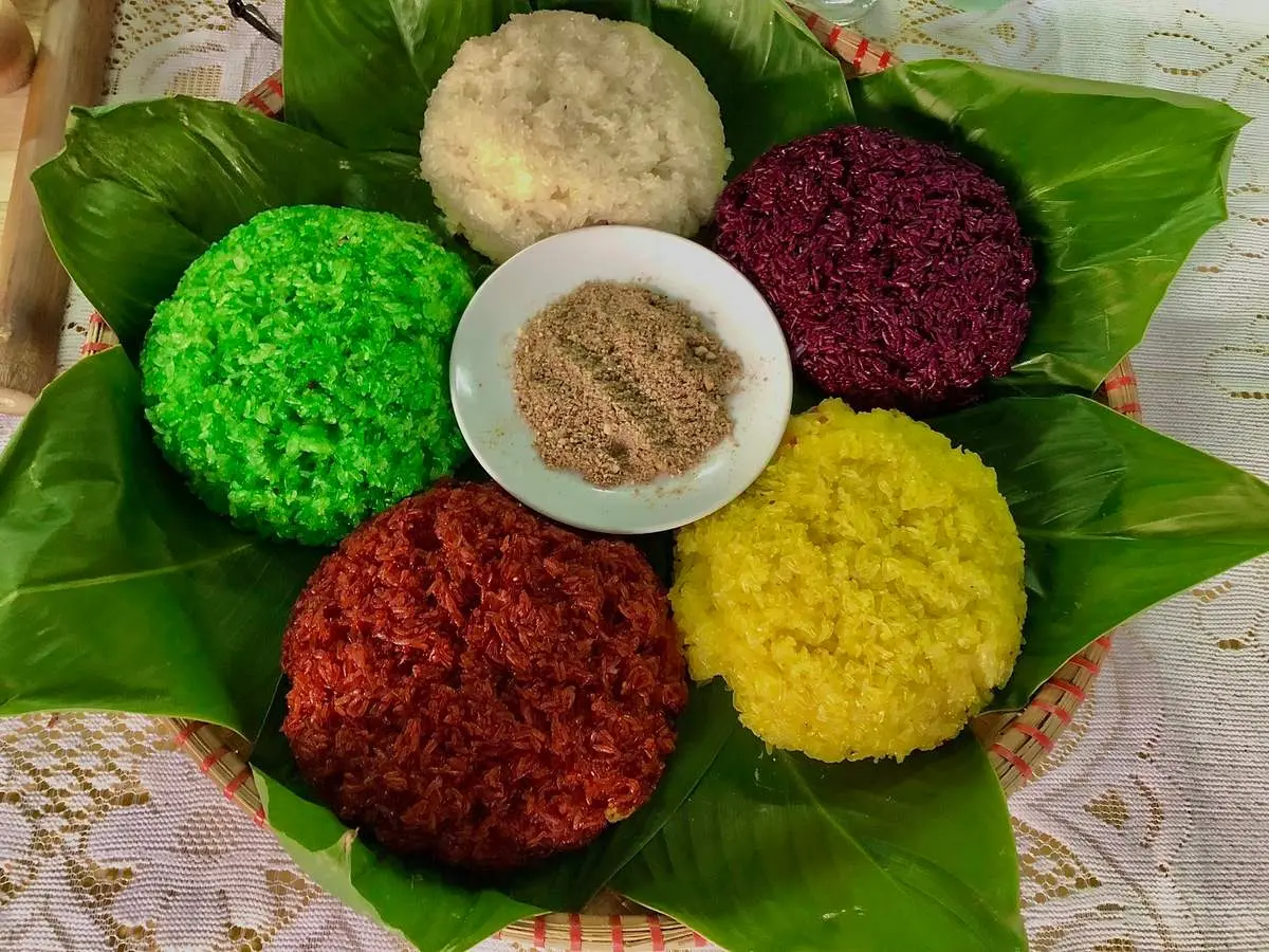 M&ecirc; mẩn với m&ugrave;i vị thơm ngon, đậm đ&agrave; của g&oacute;i x&ocirc;i ngũ sắc H&agrave; Giang 5