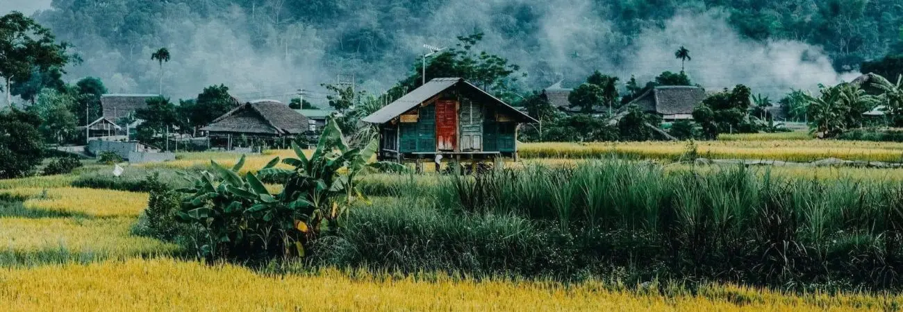 Làng quê Hà Giang yên bình vào mỗi buổi chiều trên cao nguyên đá