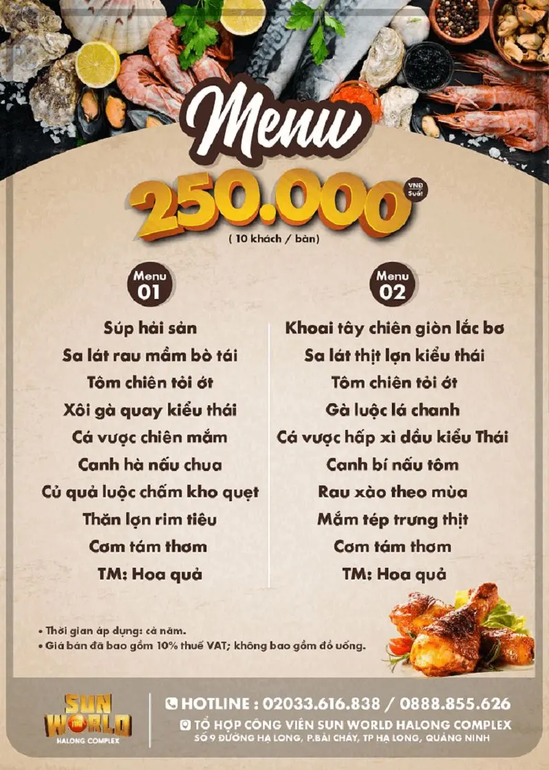 Bữa tiệc vị gi&aacute;c tại Nh&agrave; H&agrave;ng Taiyo Hạ Long trong khu&ocirc;n vi&ecirc;n Sun World s&ocirc;i động 7