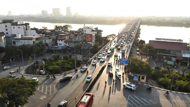 Cầu Chương Dương: C&ocirc;ng tr&igrave;nh lịch sử kết nối hai bờ s&ocirc;ng Hồng 5
