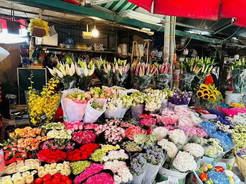 Chợ hoa Quảng An &Acirc;u Cơ: Thi&ecirc;n đường hoa đ&ecirc;m lớn nhất H&agrave; Nội 2