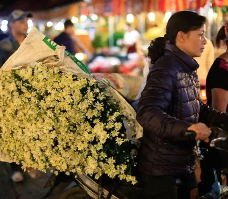 Chợ Hoa T&acirc;y Tựu: Thủ phủ hoa đ&ecirc;m sầm uất nhất H&agrave; Nội 3