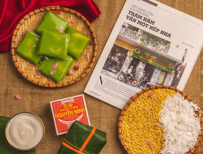 B&aacute;nh cốm H&agrave; Nội, hương vị ngọt ng&agrave;o của mảnh đất thủ đ&ocirc; 3