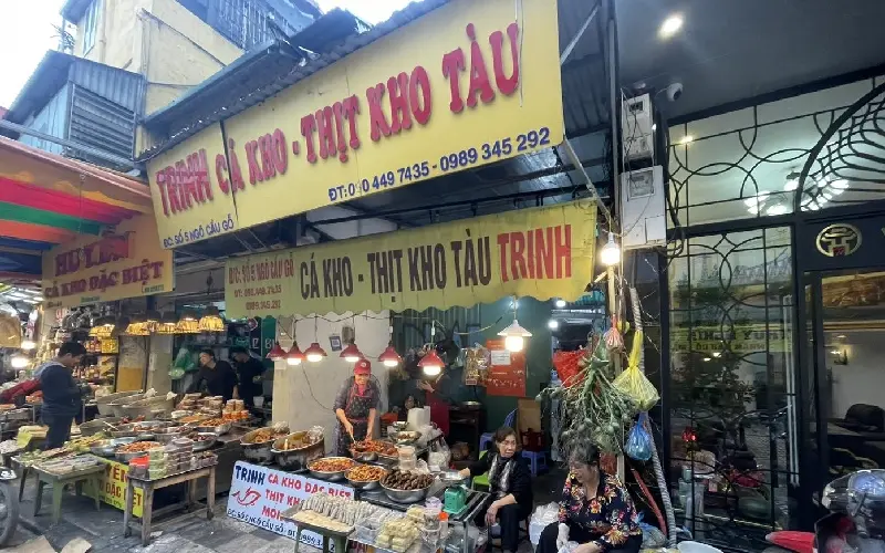 C&aacute; kho Trinh chợ H&agrave;ng B&egrave;: M&oacute;n ăn truyền thống vị H&agrave; Nội xưa 4