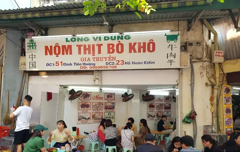 M&aacute;ch nhỏ bạn 10 qu&aacute;n nộm b&ograve; kh&ocirc; ngon ở H&agrave; Nội được d&acirc;n s&agrave;nh ăn m&ecirc; t&iacute;t 10