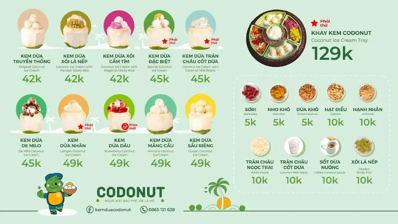 Top 6 địa chỉ thưởng thức kem C&ocirc;n Đảo dừa đất ngay tại H&agrave; Nội 5