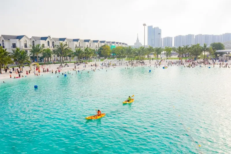 Biển Hồ Nước Mặn Ocean Park, tọa độ giải tr&iacute; độc lạ giữa l&ograve;ng thủ đ&ocirc; 8