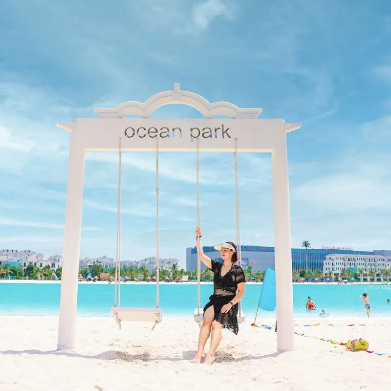 Biển Hồ Nước Mặn Ocean Park, tọa độ giải tr&iacute; độc lạ giữa l&ograve;ng thủ đ&ocirc; 7